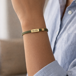 Sentiment Cord Bracelet-Proverbs 31:25, Be Brave-Bracelets-Lenny & Eva-Summit Lane Boutique, Women's Apparel and Gifts located in Grand Rapids, MI