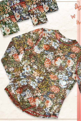 Marisol Mesh Top-Long Sleeves-La Miel-Summit Lane Boutique, Women's Apparel and Gifts located in Grand Rapids, MI