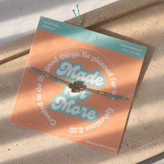 Made for More Cross Bracelet + Sticker | Ephesians 2:10