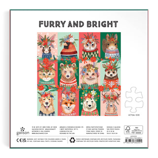 Furry And Bright 500 Piece Puzzle-Puzzles-Chronicle Books-Summit Lane Boutique, Women's Apparel and Gifts located in Grand Rapids, MI