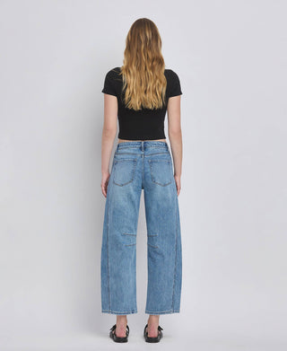 Kate II Barrel Leg-Jeans-VERVET by FLYING MONKEY-Summit Lane Boutique, Women's Apparel and Gifts located in Grand Rapids, MI