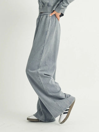 Mineral Wash Sweatpants-Sweatpants-Elle Grey-Summit Lane Boutique, Women's Apparel and Gifts located in Grand Rapids, MI