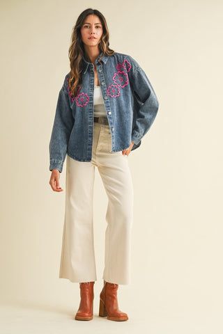 FRONT TWO POCKET STRETCH WIDE LEG DENIM JEANS-Jeans-Anniewear-Summit Lane Boutique, Women's Apparel and Gifts located in Grand Rapids, MI