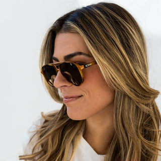 KNOX IVORY Polarized Fashion Aviator Sunglasses-Sunglasses-Kohv Eyewear-Summit Lane Boutique, Women's Apparel and Gifts located in Grand Rapids, MI