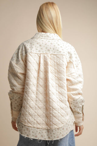 Tara Floral Shacket-Jackets-VERY J-Summit Lane Boutique, Women's Apparel and Gifts located in Grand Rapids, MI
