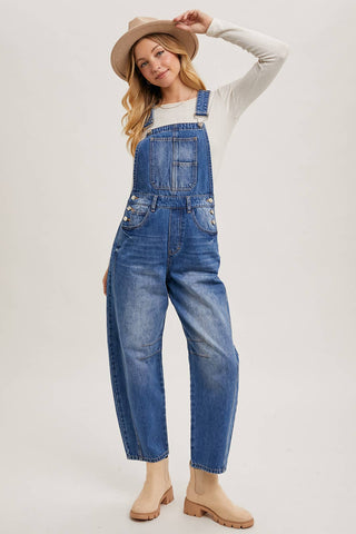 Harper Barrel Overalls-Jeans-Bluivy-Summit Lane Boutique, Women's Apparel and Gifts located in Grand Rapids, MI