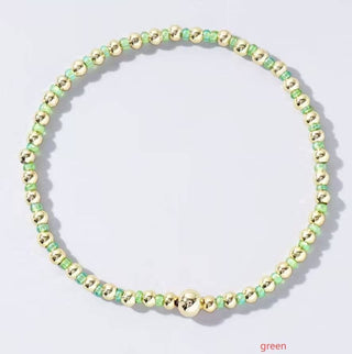 BOHO COLORFUL BALL BEADED BRACELET-Bracelets-JOSSLYN by wall to wall-Summit Lane Boutique, Women's Apparel and Gifts located in Grand Rapids, MI