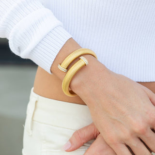 Large Flex Cross Over Bracelet, Water Resistant-Bracelets-Splendid Iris-Summit Lane Boutique, Women's Apparel and Gifts located in Grand Rapids, MI