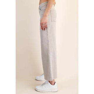 Kaylee Wide Leg Crop-Pants-Rae Mode-Summit Lane Boutique, Women's Apparel and Gifts located in Grand Rapids, MI