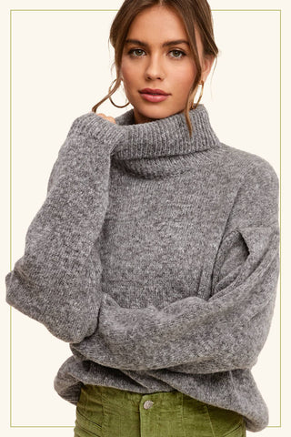 Claudia Loose Fit Sweater-Sweaters-La Miel-Summit Lane Boutique, Women's Apparel and Gifts located in Grand Rapids, MI