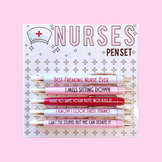 Nurses Pen Set-Stationary Supplies-FUN CLUB-Summit Lane Boutique, Women's Apparel and Gifts located in Grand Rapids, MI