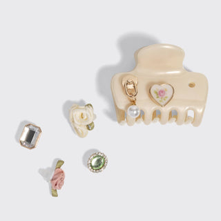 KitschPop™️ Cloud Clip 7pc Set Vintage - Pearlized Cream-Hair Accessories-KITSCH-Summit Lane Boutique, Women's Apparel and Gifts located in Grand Rapids, MI