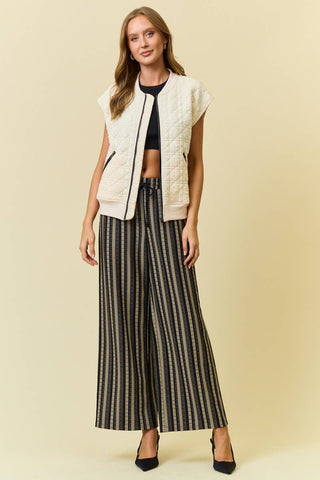 Justine Quilted Vest-Vest-Doe and Rae-Summit Lane Boutique, Women's Apparel and Gifts located in Grand Rapids, MI