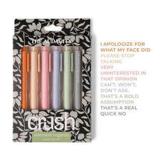 Warmest Regards Quote Pen Set-Stationary Supplies-DM Merchandising-Summit Lane Boutique, Women's Apparel and Gifts located in Grand Rapids, MI