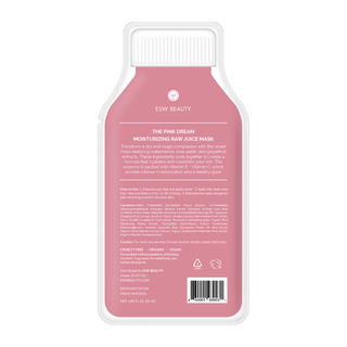 The Pink Dream Moisturizing Raw Juice Sheet Mask-Bath & Body-ESW Beauty-Summit Lane Boutique, Women's Apparel and Gifts located in Grand Rapids, MI