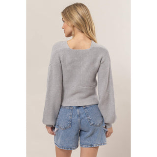 Crisscross Sweater-Sweaters-HYFVE-Summit Lane Boutique, Women's Apparel and Gifts located in Grand Rapids, MI