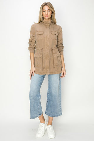 Andrea Anorak Jacket-Jackets-Risen-Summit Lane Boutique, Women's Apparel and Gifts located in Grand Rapids, MI