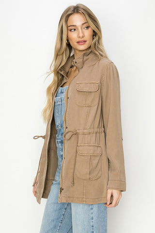 Andrea Anorak Jacket-Jackets-Risen-Summit Lane Boutique, Women's Apparel and Gifts located in Grand Rapids, MI
