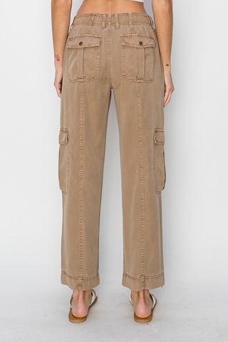 Tencel relaxed cargo pants-Pants-Summit Lane-Summit Lane Boutique, Women's Apparel and Gifts located in Grand Rapids, MI