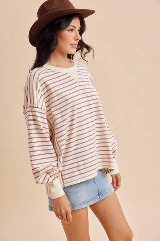 Hadley Striped Pullover-Long Sleeves-In Loom-Summit Lane Boutique, Women's Apparel and Gifts located in Grand Rapids, MI