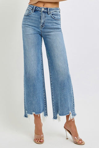 Blake Step Hem Jean-Jeans-Risen-Summit Lane Boutique, Women's Apparel and Gifts located in Grand Rapids, MI