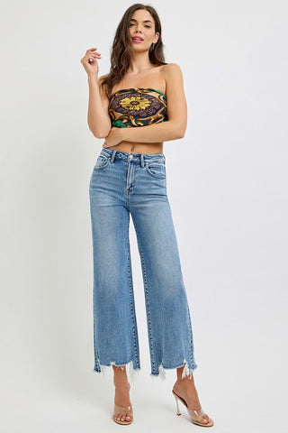 Blake Step Hem Jean-Jeans-Risen-Summit Lane Boutique, Women's Apparel and Gifts located in Grand Rapids, MI