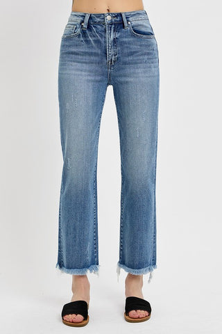 Charlie Straight Leg Jeans-Jeans-Risen-Summit Lane Boutique, Women's Apparel and Gifts located in Grand Rapids, MI