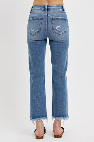 Charlie Straight Leg Jeans-Jeans-Risen-Summit Lane Boutique, Women's Apparel and Gifts located in Grand Rapids, MI
