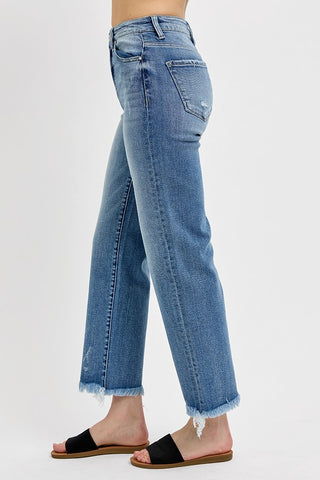 Charlie Straight Leg Jeans-Jeans-Risen-Summit Lane Boutique, Women's Apparel and Gifts located in Grand Rapids, MI