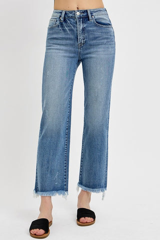 Charlie Straight Leg Jeans-Jeans-Risen-Summit Lane Boutique, Women's Apparel and Gifts located in Grand Rapids, MI