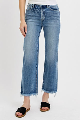 Charlie Straight Leg Jeans-Jeans-Risen-Summit Lane Boutique, Women's Apparel and Gifts located in Grand Rapids, MI