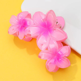 Gradient Resin Floral Hair Claw Clips-Hair Accessories-JOSSLYN by wall to wall-Summit Lane Boutique, Women's Apparel and Gifts located in Grand Rapids, MI