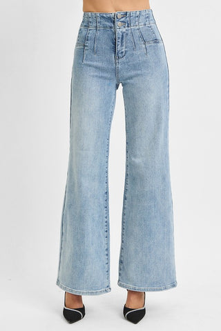 High Rise Dart Waist Jeans-Jeans-Risen-Summit Lane Boutique, Women's Apparel and Gifts located in Grand Rapids, MI
