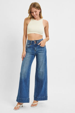 The Alexa Wide Leg Jeans-Jeans-Risen-Summit Lane Boutique, Women's Apparel and Gifts located in Grand Rapids, MI