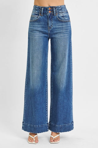 The Alexa Wide Leg Jeans-Jeans-Risen-Summit Lane Boutique, Women's Apparel and Gifts located in Grand Rapids, MI