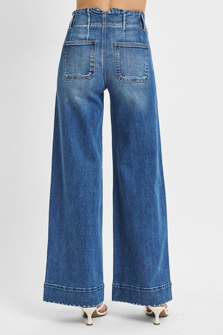 The Alexa Wide Leg Jeans-Jeans-Risen-Summit Lane Boutique, Women's Apparel and Gifts located in Grand Rapids, MI