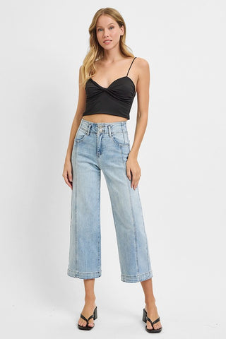 Risen Front Seam Crop-Jeans-Risen-Summit Lane Boutique, Women's Apparel and Gifts located in Grand Rapids, MI