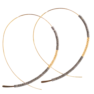 Norah Threader Hoop Earrings-Earrings-Lenny & Eva-Summit Lane Boutique, Women's Apparel and Gifts located in Grand Rapids, MI