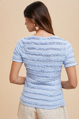 Elsie Top-Short Sleeves-Anniewear-Summit Lane Boutique, Women's Apparel and Gifts located in Grand Rapids, MI