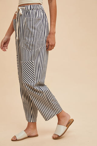 Patchwork Stripe Pants-Jeans-Anniewear-Summit Lane Boutique, Women's Apparel and Gifts located in Grand Rapids, MI