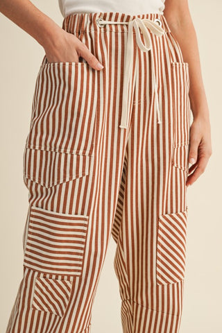 Patchwork Stripe Pants-Jeans-Anniewear-Summit Lane Boutique, Women's Apparel and Gifts located in Grand Rapids, MI
