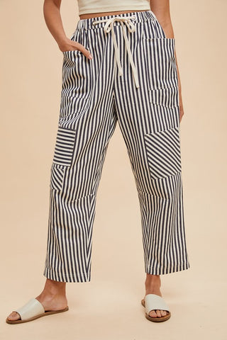 Patchwork Stripe Pants-Jeans-Anniewear-Summit Lane Boutique, Women's Apparel and Gifts located in Grand Rapids, MI