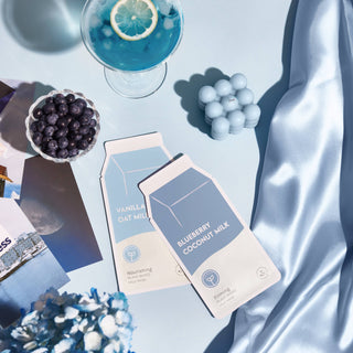 Blueberry Coconut Milk Firming Plant-Based Milk Sheet Mask-Bath & Body-ESW Beauty-Summit Lane Boutique, Women's Apparel and Gifts located in Grand Rapids, MI
