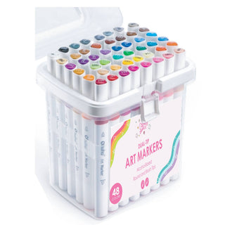 Dual Tip Art Markers Set by Callie Danielle-Stationary Supplies-Callie Danielle-Summit Lane Boutique, Women's Apparel and Gifts located in Grand Rapids, MI