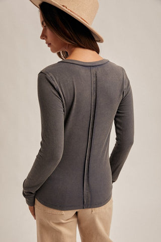 Stevie Top-Long Sleeves-Hem & Thread-Summit Lane Boutique, Women's Apparel and Gifts located in Grand Rapids, MI