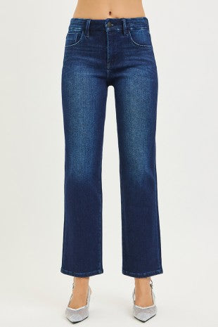 Tyra Midrise Ankle Straight Jeans-Jeans-Risen-Summit Lane Boutique, Women's Apparel and Gifts located in Grand Rapids, MI