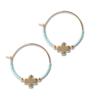 Faithful Hoop Earrings-Earrings-Lenny & Eva-Summit Lane Boutique, Women's Apparel and Gifts located in Grand Rapids, MI