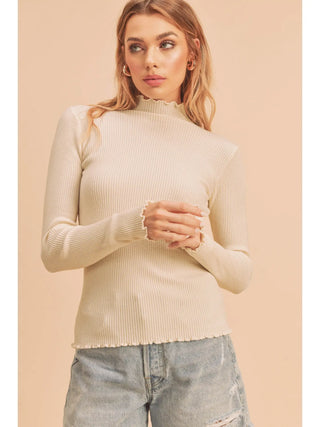 Marcey Mockneck-Long Sleeves-AEMI + CO-Summit Lane Boutique, Women's Apparel and Gifts located in Grand Rapids, MI