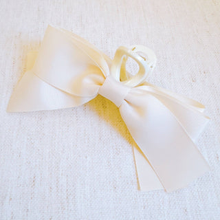 Gross Grain Bow Hair Claw-Hair Accessories-Ellison+Young-Summit Lane Boutique, Women's Apparel and Gifts located in Grand Rapids, MI