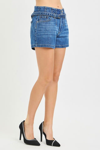 Miles Slouchy Belted Shorts-Shorts-Risen-Summit Lane Boutique, Women's Apparel and Gifts located in Grand Rapids, MI